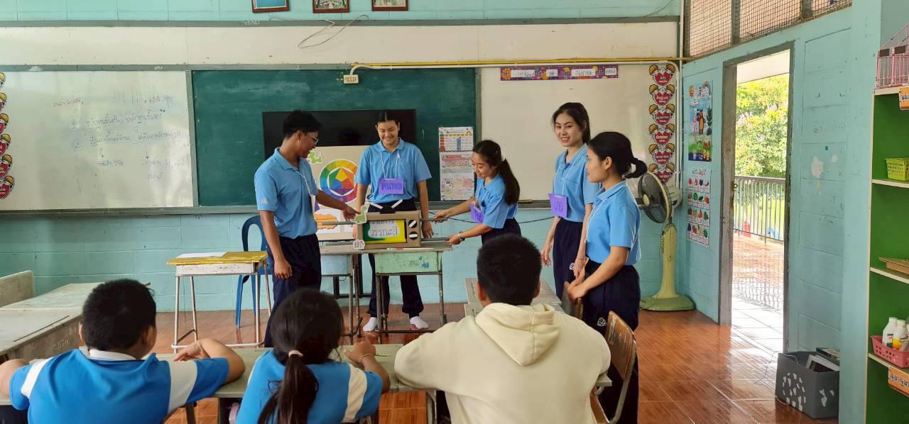 55. ค่ายศิลปะบูรณาการกับสาระการเรียนรู้สำหรับนักเรียนระดับประถมศึกษา ณ โรงเรียนบ้านโนนม่วง